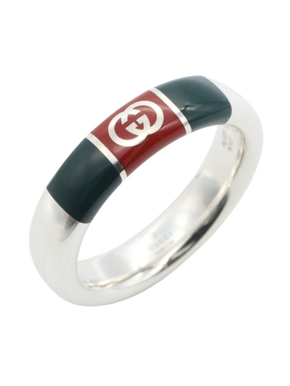 Gucci Ring Web Stripe 925 Sterling Silver